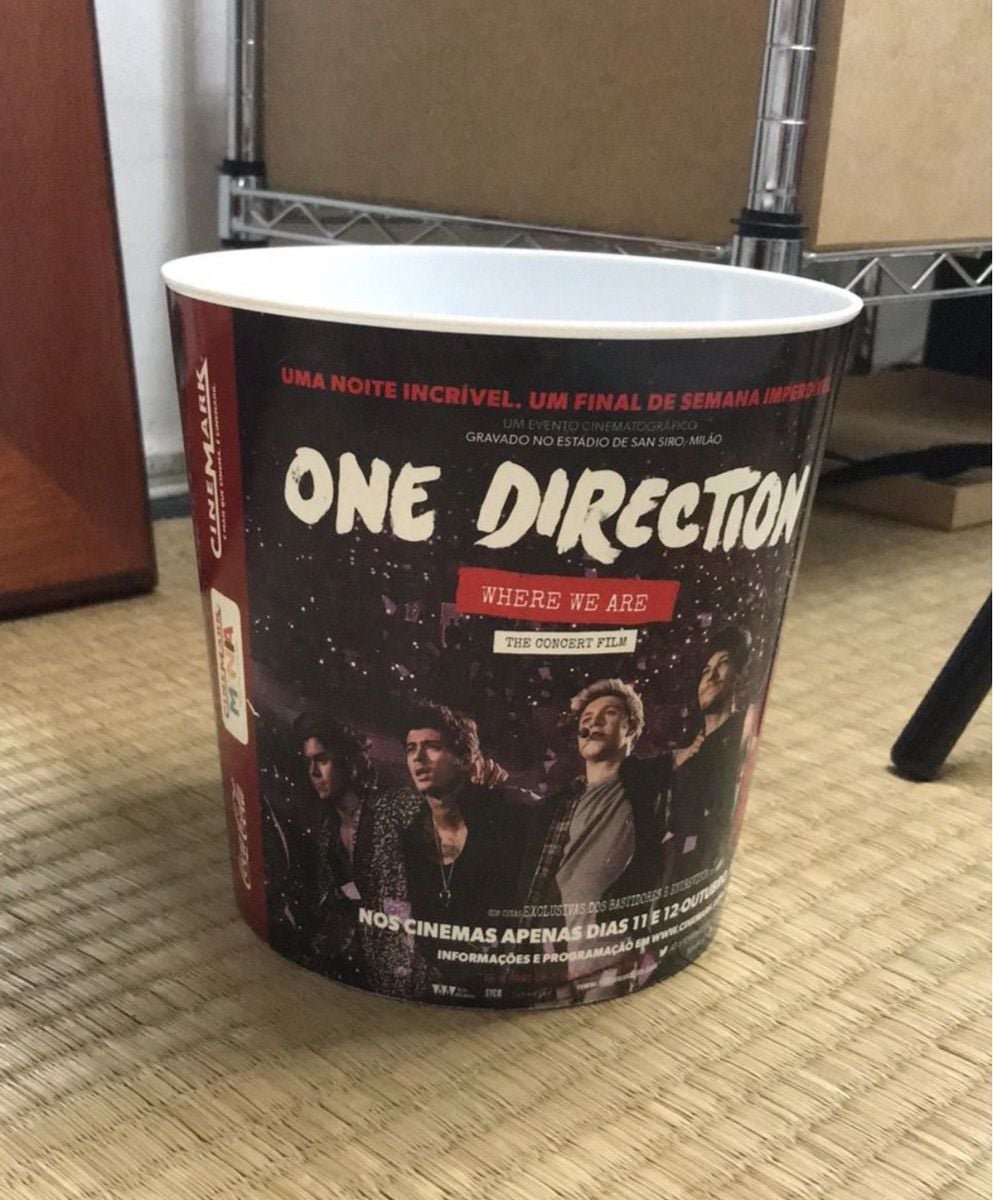 Balde de Pipoca One Direction | Móvel de Cozinha One Direction Usado ...