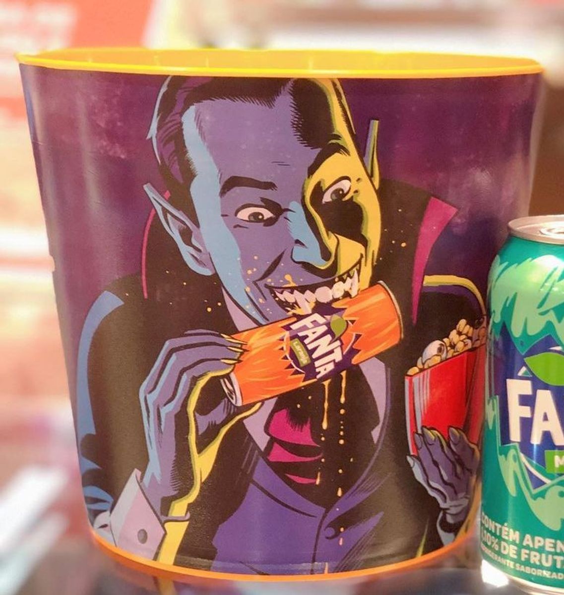 Balde Fanta Halloween Cinemark (oficial Cocacola 2022) Filme e Série