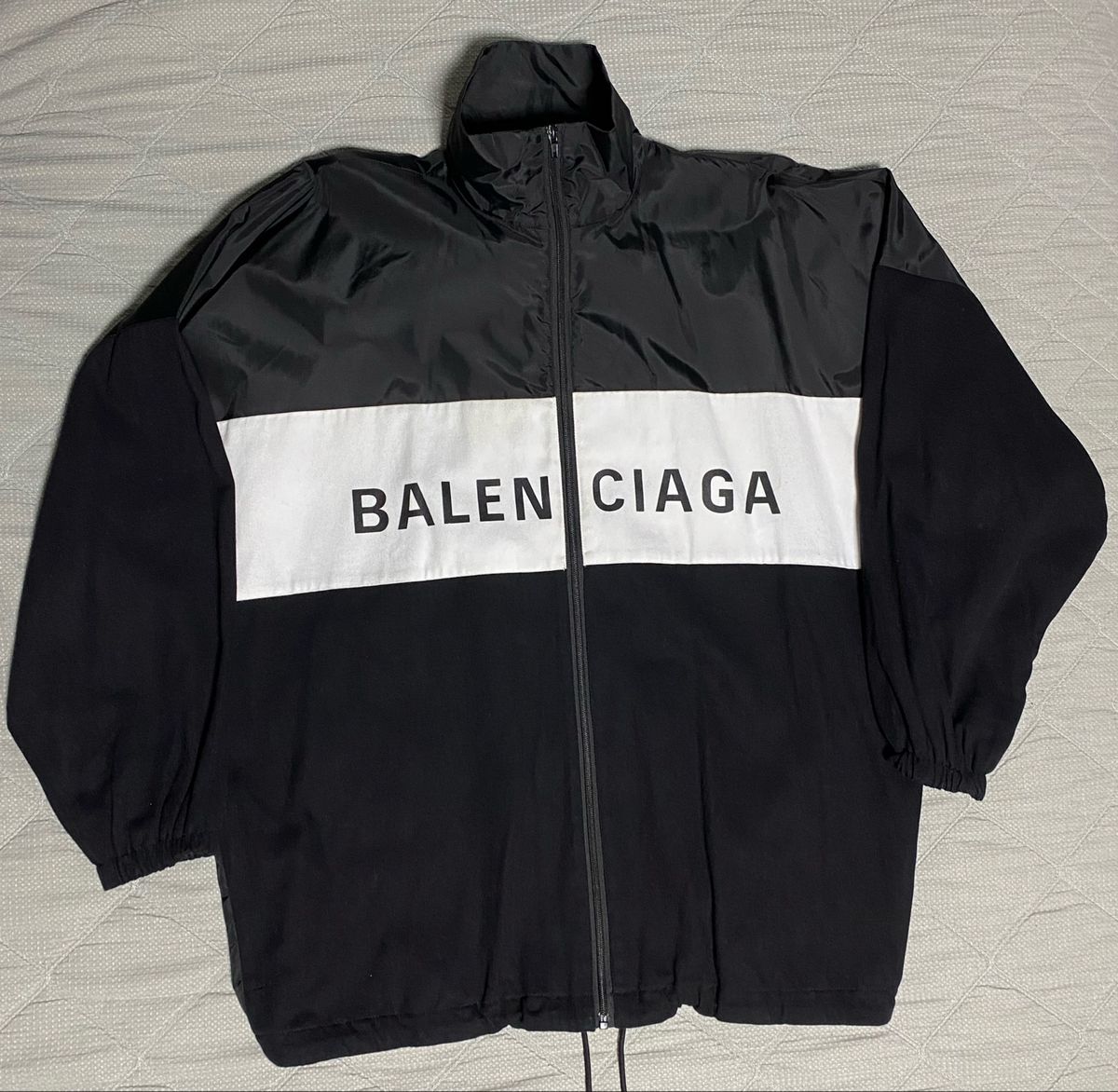 balenciaga jacket mens silver