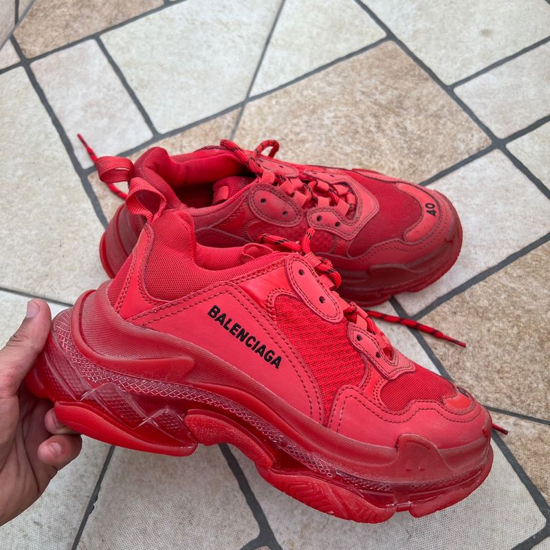 Tenis hot sale balenciaga vermelho