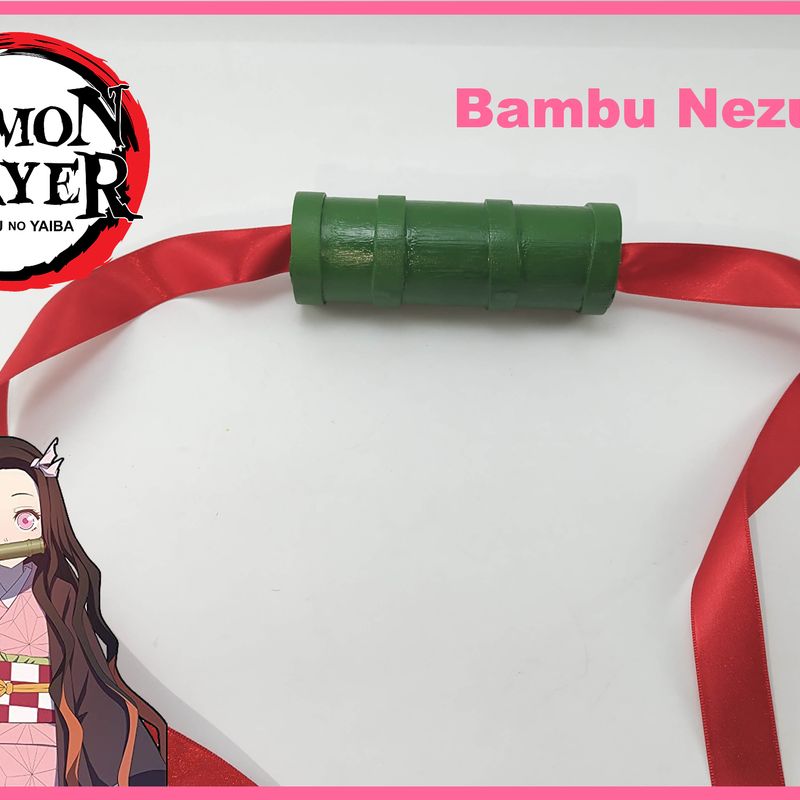 Compra online de Vara de bambu para vedação de anime Kamado Nezuko