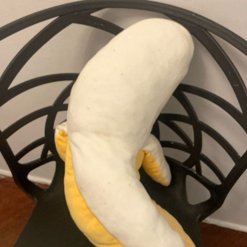 Miniso banana stuffed store toy