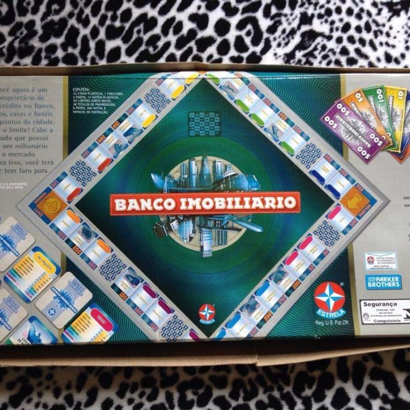 Jogo de Tabuleiro Banco Imobiliário Luxo | Jogo de Tabuleiro Hasbro Usado  28342798 | enjoei