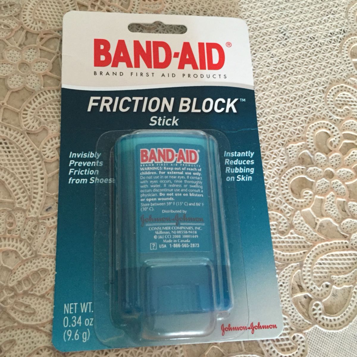 Band Aid Friction Block Stick Cosmético Feminino Johnson & Johnson