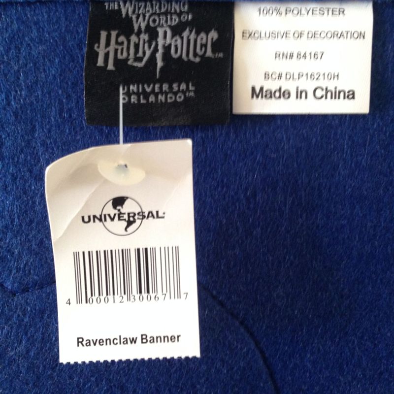 Bandeira Grande Original Harry Potter Ravenclaw (Corvinal), Item de  Decoração Universal-Orlando Nunca Usado 52724138