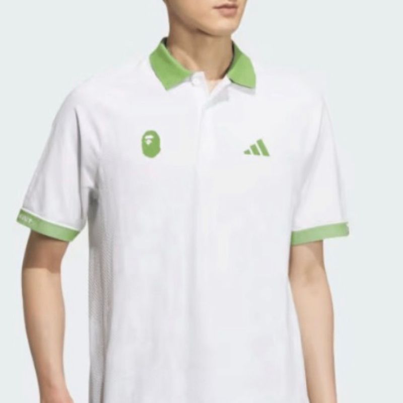 Bape X Adidas Camisa Polo Golf White | Adidas Nunca Usado 96944716