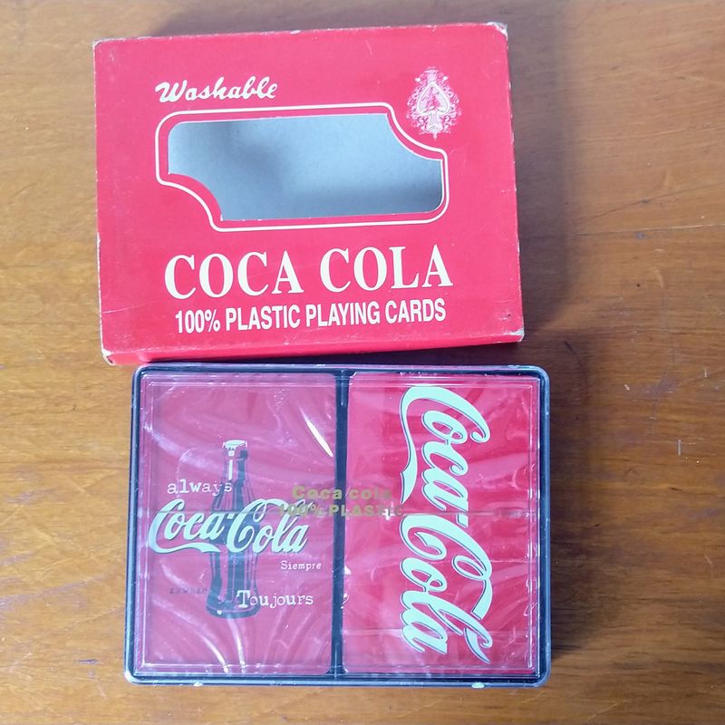 Jogo UNO antigo + baralho cartas Coca-cola + baralho de cartas