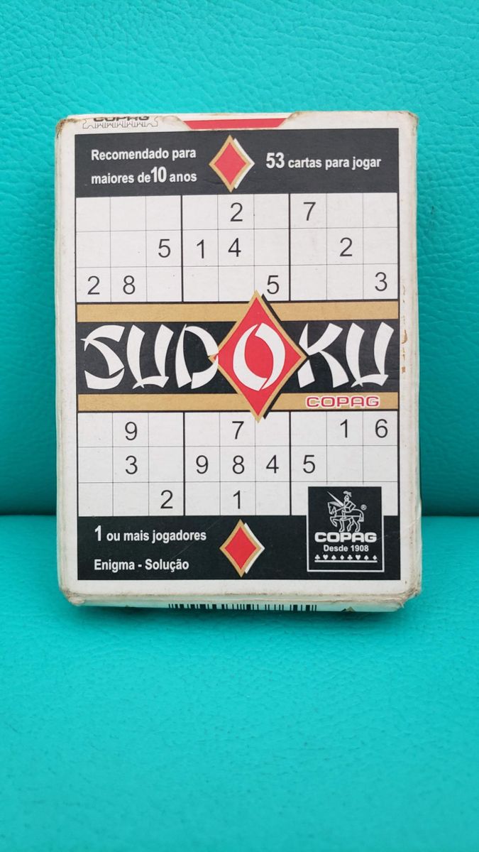 Baralho Sudoku Original Copag Usado Completo Jogo De Tabuleiro 