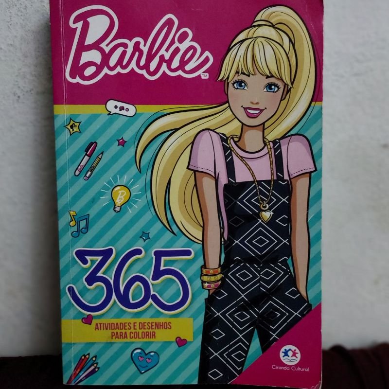 Livro 365 Atividades e Desenhos para Colorir Barbie - minipreco