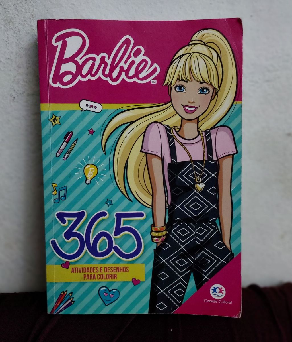 Livro Infantil 365 Atividades Barbie Para Pintar
