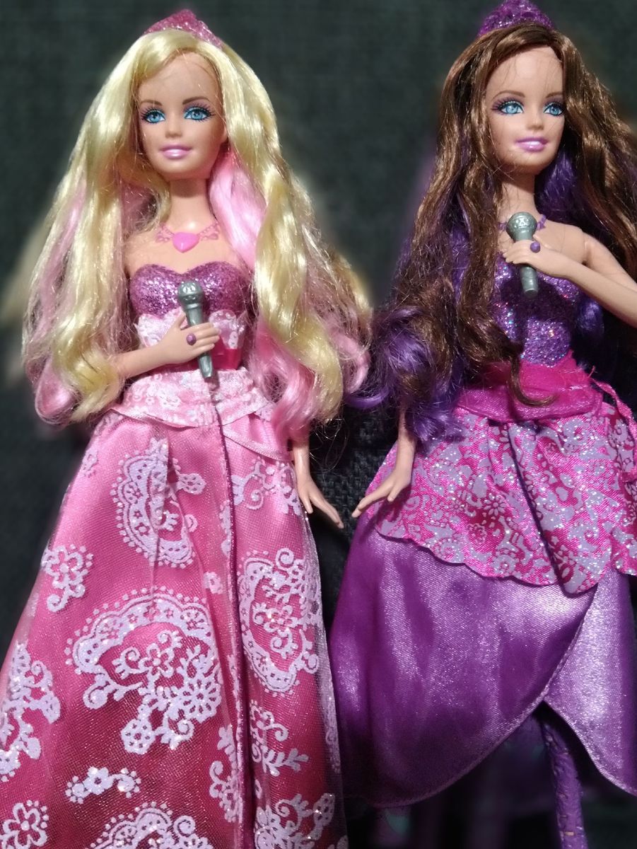 Boneca Barbie Princesa E A Pop Star - 2 Em 1 - Mattel