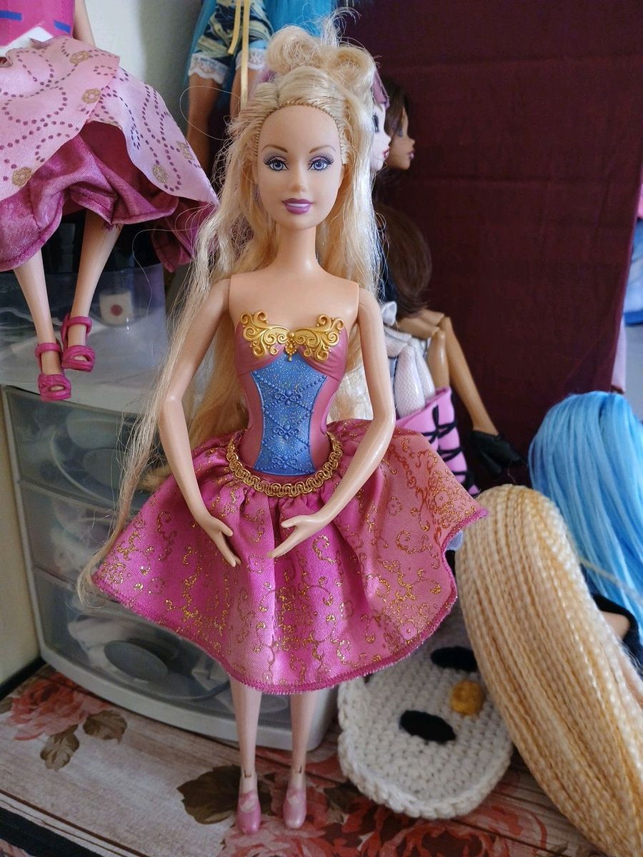 Barbie Bailarina Twinkle Toes Mattel 2009 | Brinquedo Barbie Usado ...