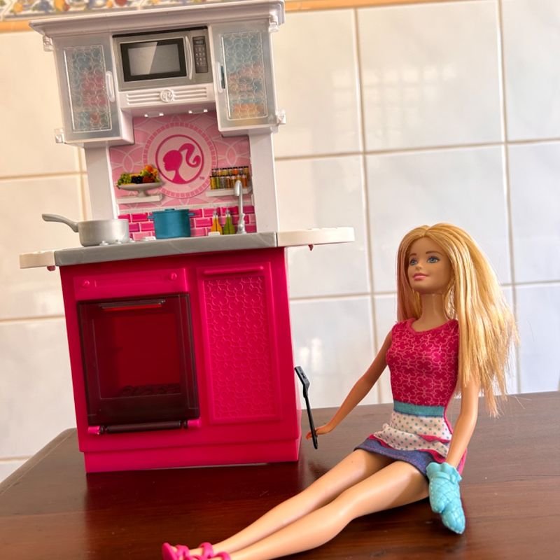 Jogo de Cozinha da Barbie | Brinquedo Barbie Usado 92945270 | enjoei