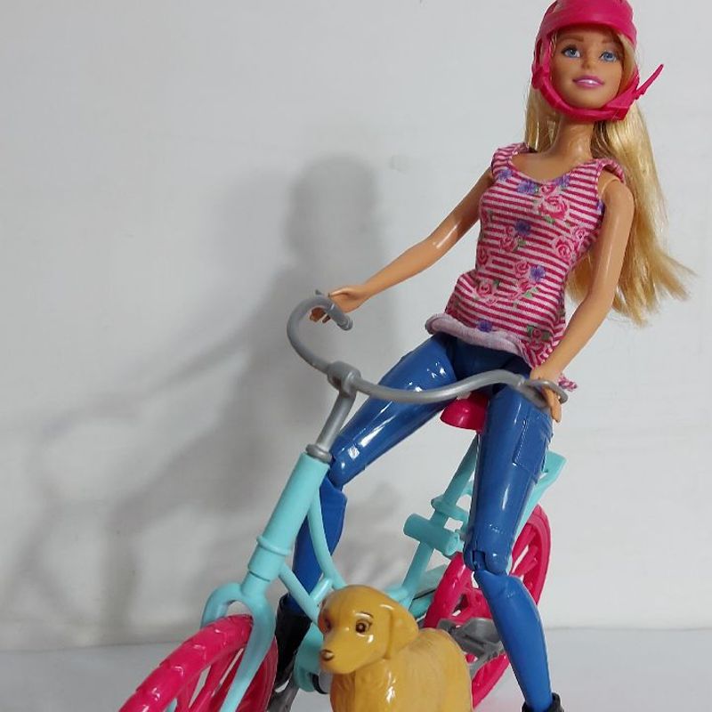 Boneca Barbie Ciclista Com Acessórios Original Mattel