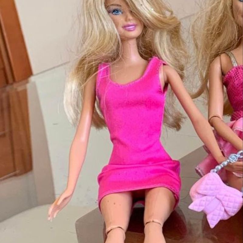 Boneca Barbie Traje De BaÃ±o Barbie Rosa Comprar Vestido De Verão