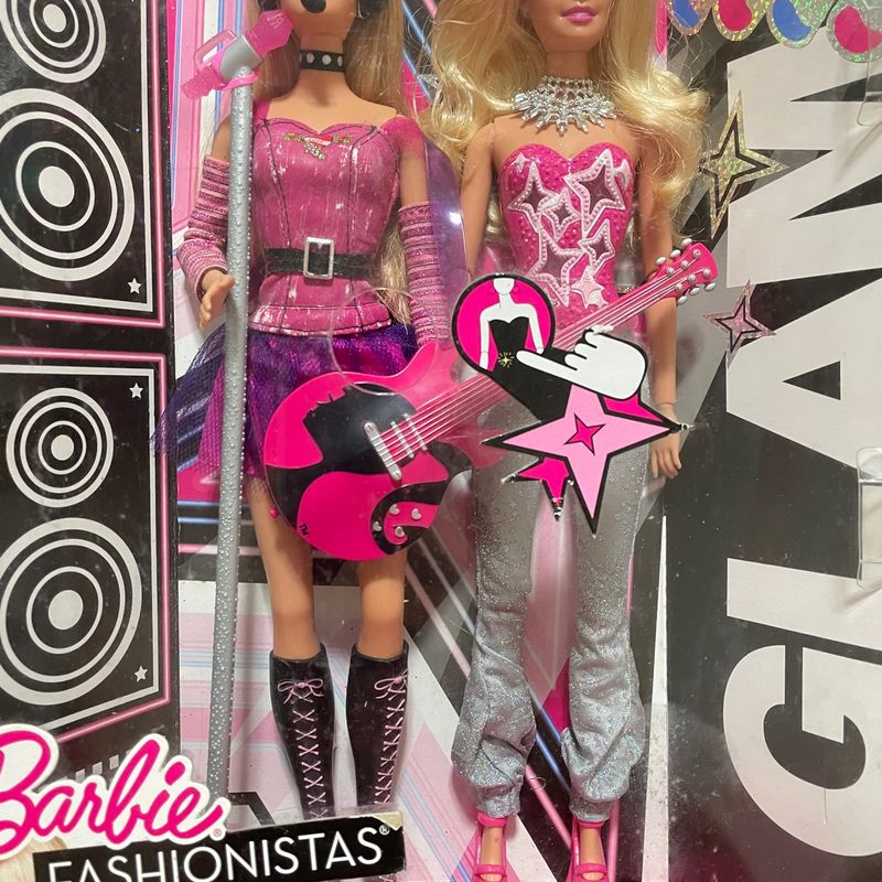 Barbie Fashionista Hollywood Divas Glam e Barbie Quero Ser Rockstar, Brinquedo Barbie Usado 89462669