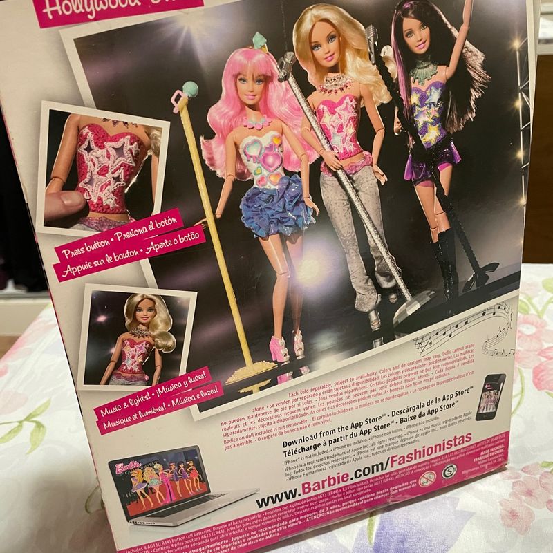 Barbie Fashionista Hollywood Divas Glam e Barbie Quero Ser Rockstar, Brinquedo Barbie Usado 89462669