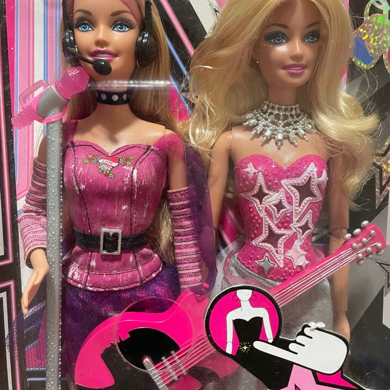 Barbie Fashionista Hollywood Divas Glam e Barbie Quero Ser Rockstar, Brinquedo Barbie Usado 89462669