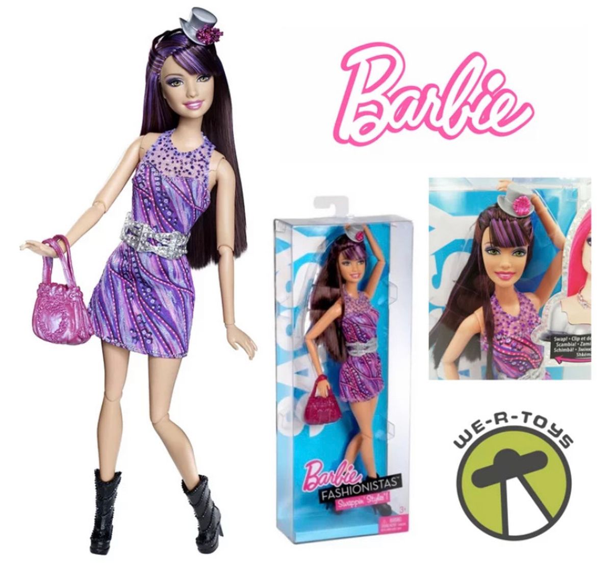 Boneca Barbie Fashionista Shopping Sassy Lacrada