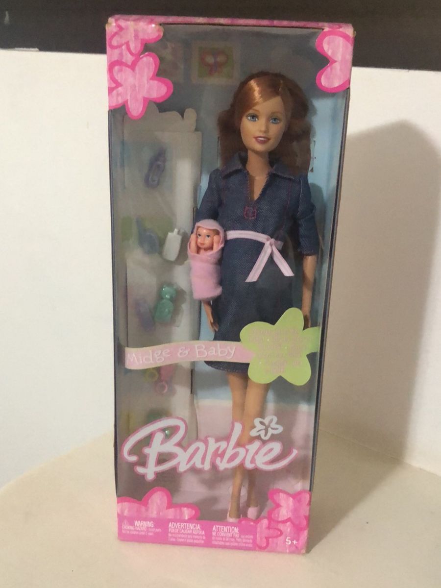 Barbie Midge grávida com bebê