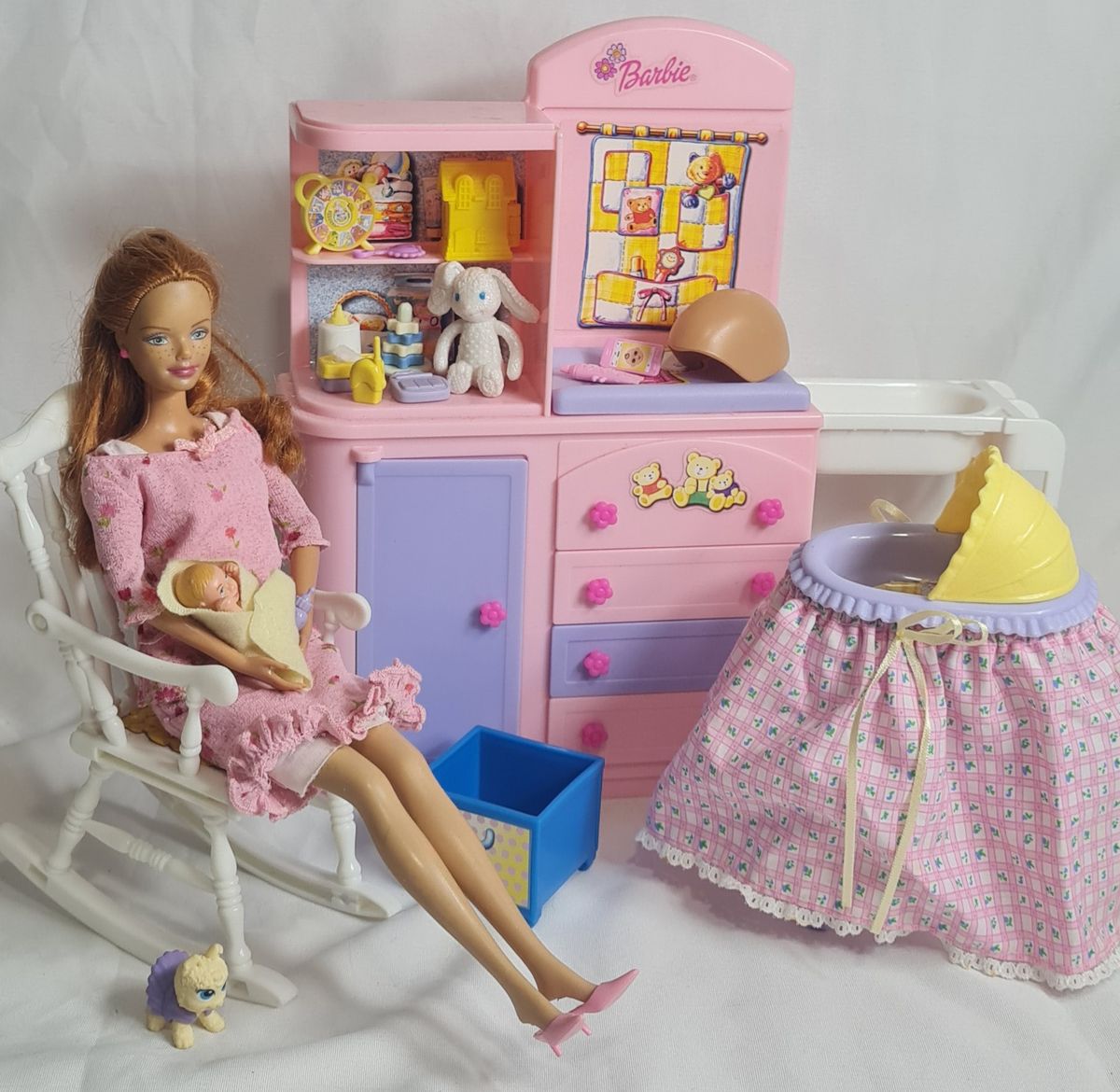 Barbie Gravida Midge Colecao Happy Family Mattel com Bebe e Quarto Completo com Acessorios Brinquedo Barbie Usado 104360766 enjoei