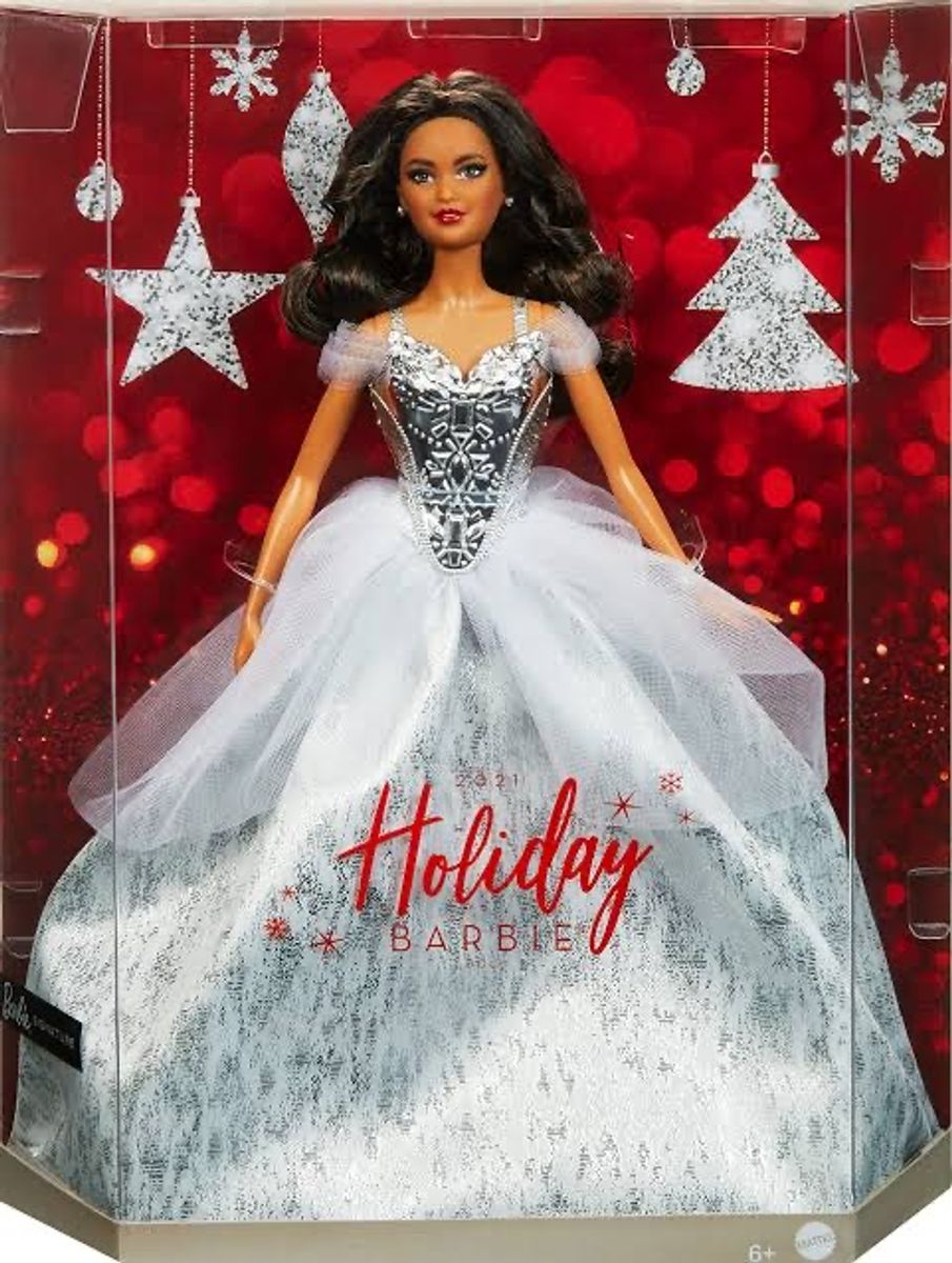 2018 brunette holiday store barbie