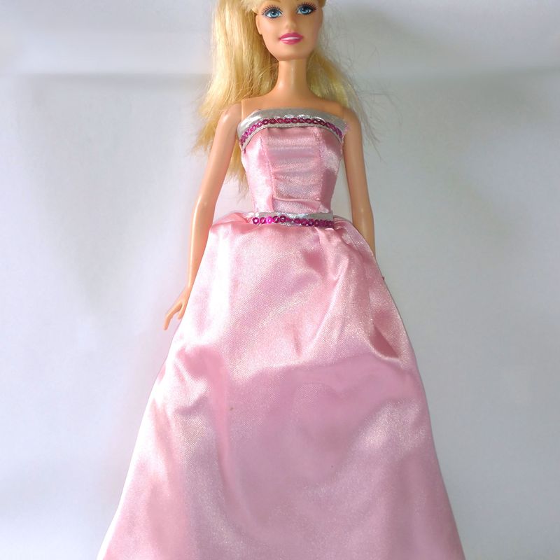 Vestido Barbie Moda e Magia Mattel Original