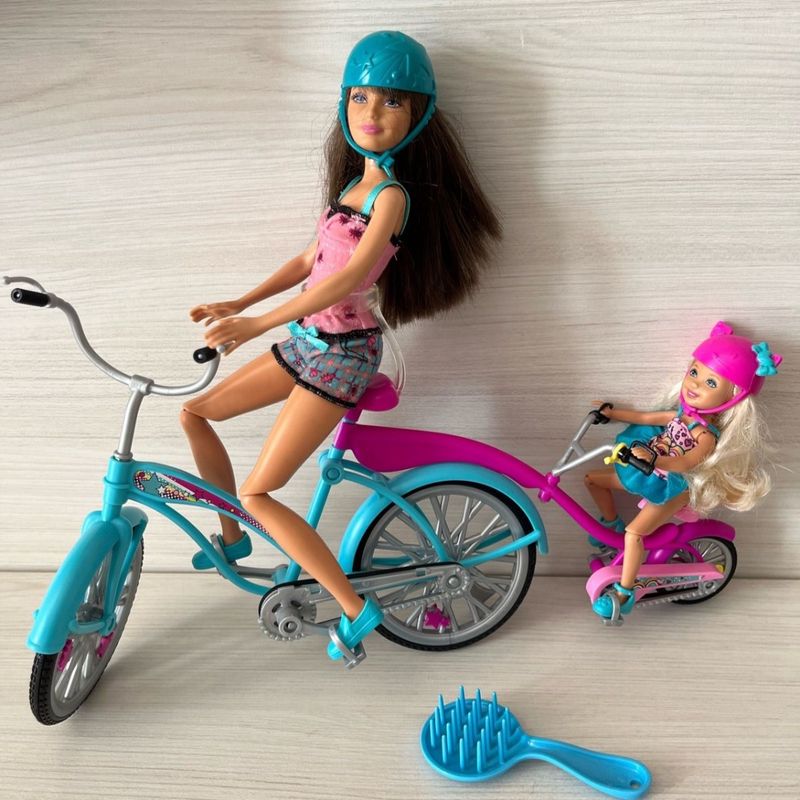 Mattel Barbie Bicicleta Barbie Boneca Com A Bicicleta Mattel