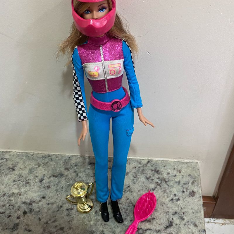 Barbie Eu Quero Ser Piloto de Corrida, Brinquedo Barbie Usado 67852682