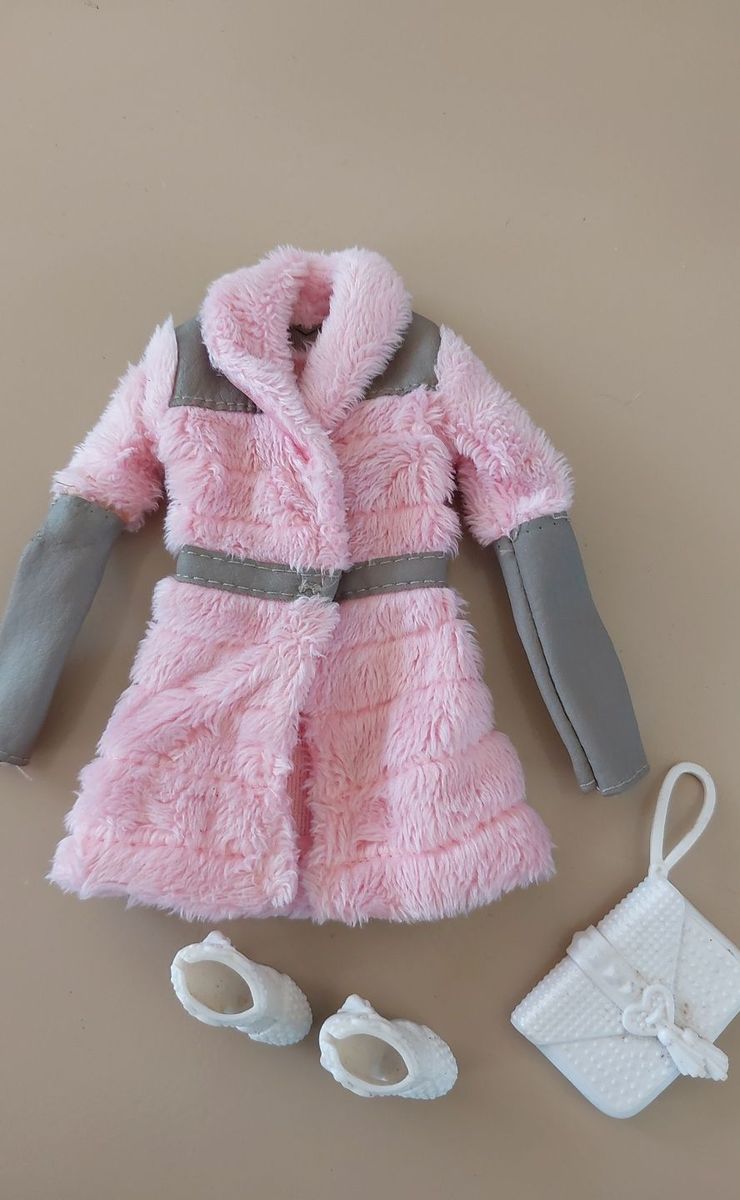 Barbie Roupas Fashion Casaco de Inverno Rosa - Mattel