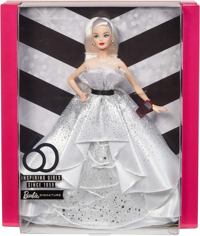 Poupée Barbie Signature 60ème Anniversaire - Peau Foncée - 2018 - Mattel - NRFB
