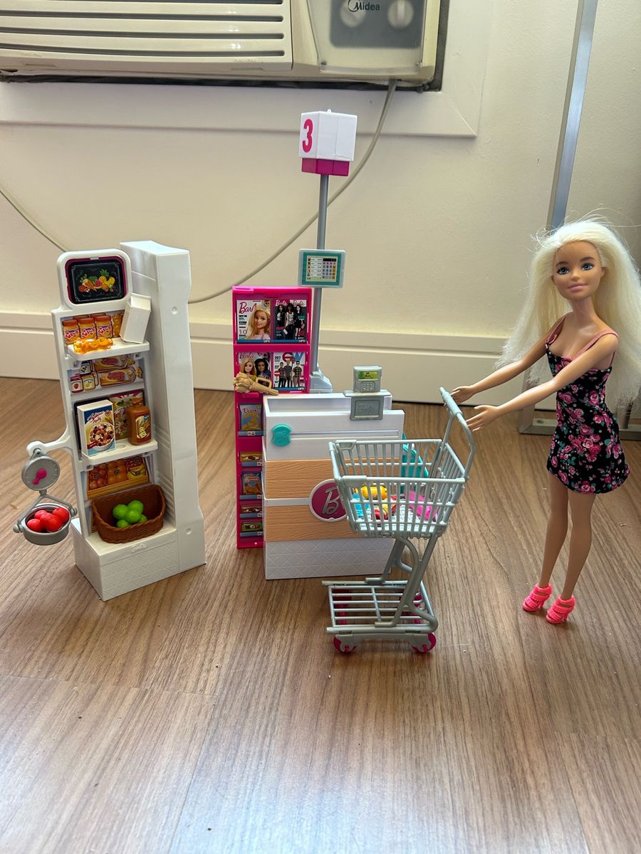 Barbie Supermercado Luxo Barbie Usado 104270742 enjoei
