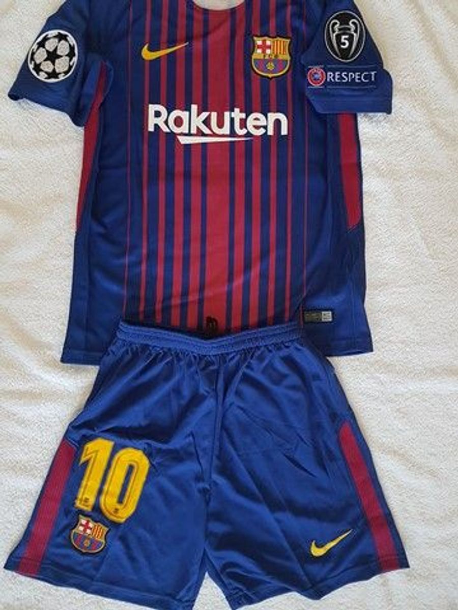 conjunto de roupa do barcelona