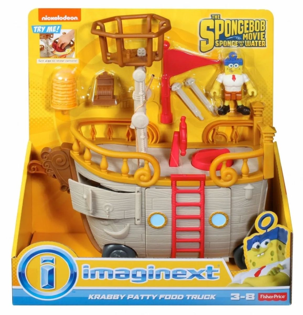 Barco Bob Esponja Imaginext Nickelodeon | Brinquedo Fisher Price Usado ...