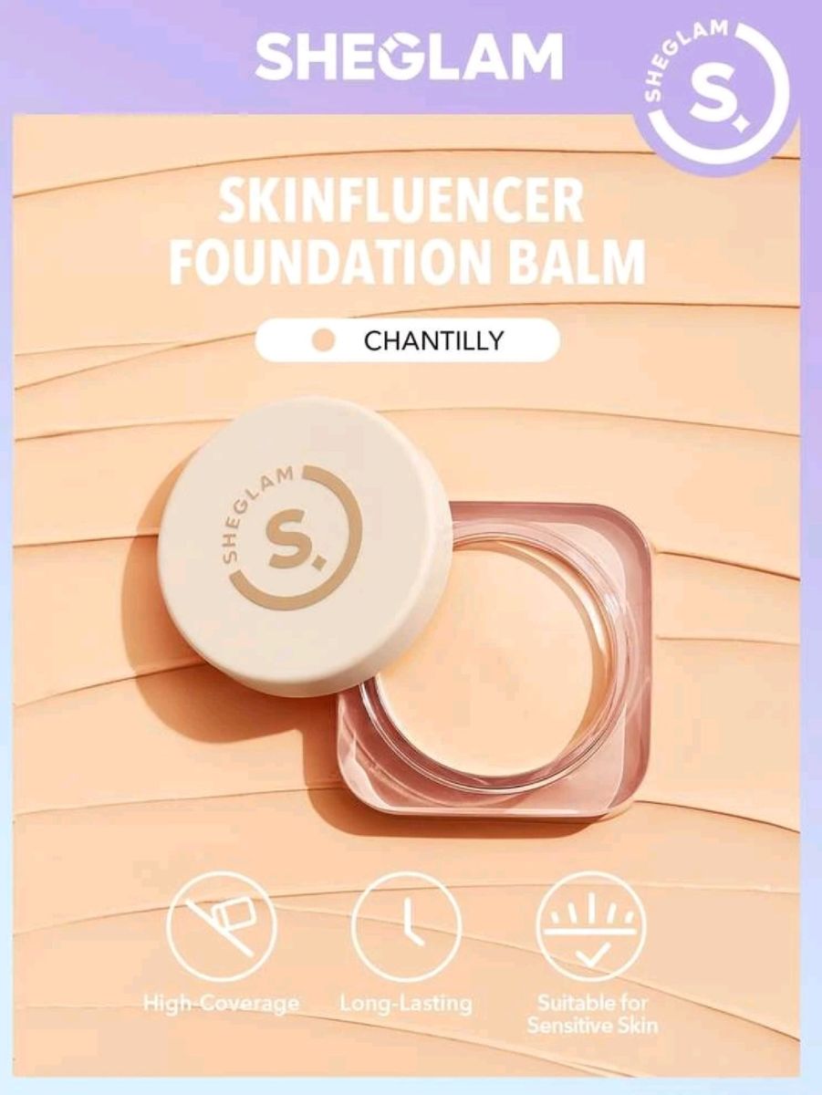 Base Balm Sheglam Skinfluencer Cor Chantilly Maquiagem Feminina