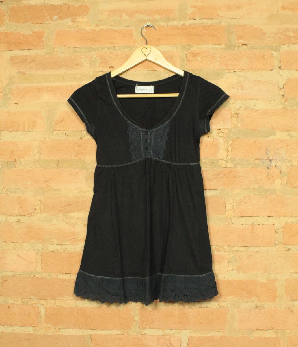 bata preta lesie - blusas jinglers
