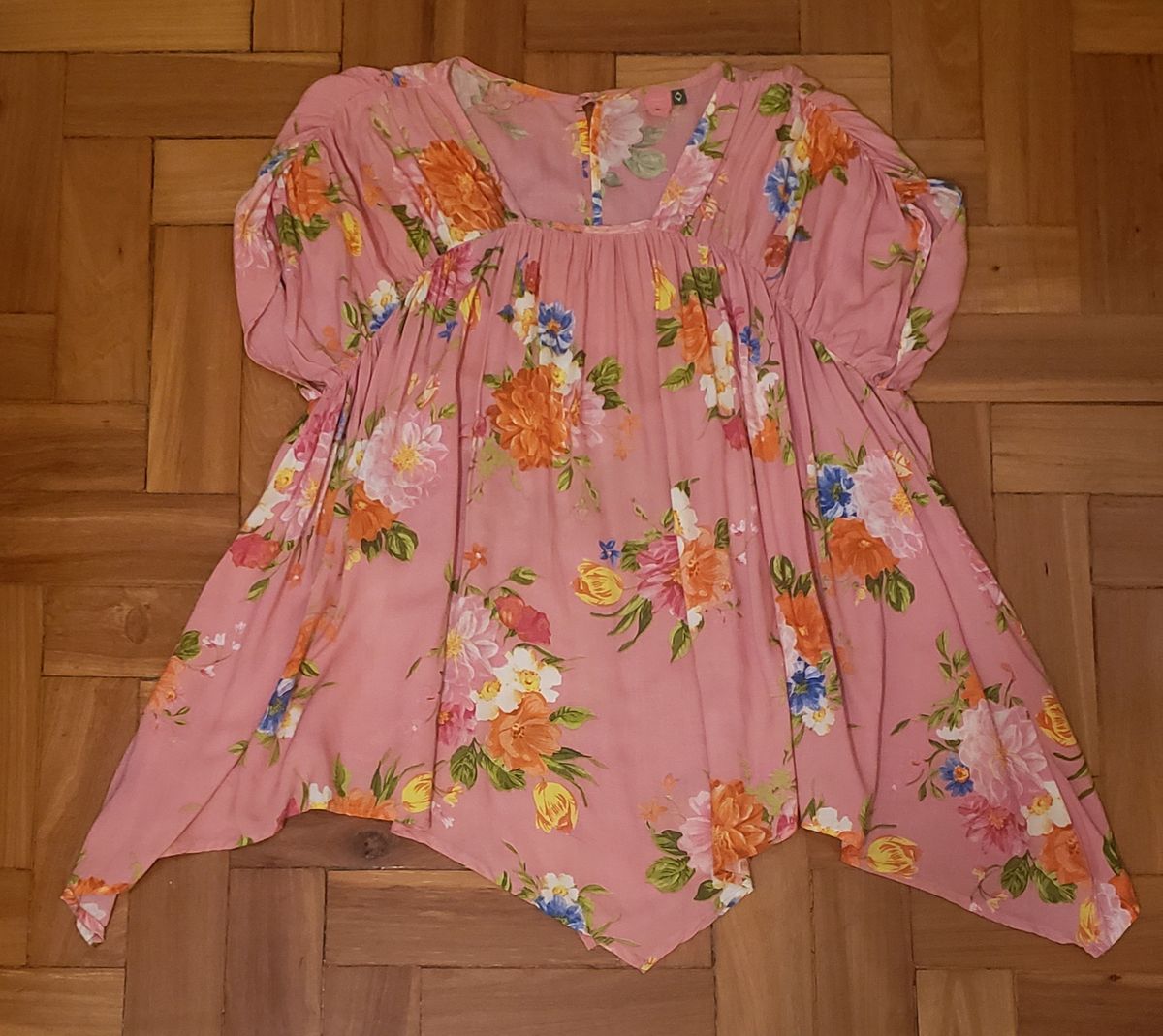 Bata Rosa Florida Farm | Blusa Feminina Farm Usado 86673547 | enjoei