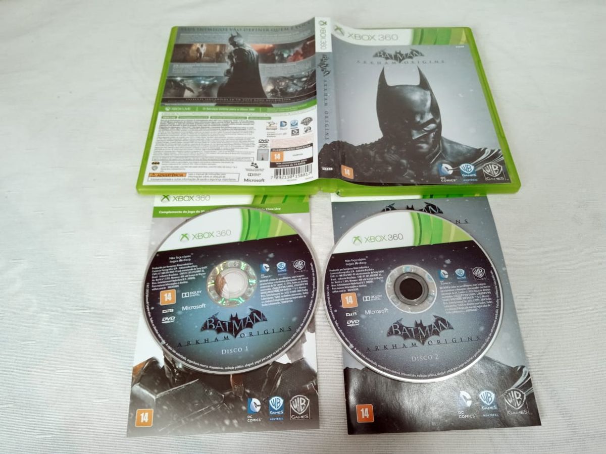 Batman Arkham Origins Xbox 360 Dublado 2ii7i9ii, Jogo de Videogame Xbox  360 Usado 55840305