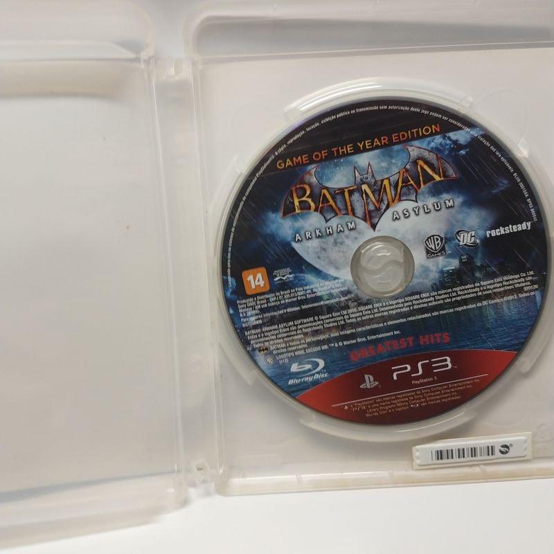 Batman Arkram Asylum Ps3, Jogo de Videogame Sony Usado 85954653