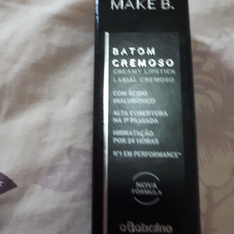 Batom Cremoso Cor Mystic Red ( Vinho), Original- Make B. O Boticário |  Maquiagem Feminina Make B O Boticario Usado 83046399 | enjoei