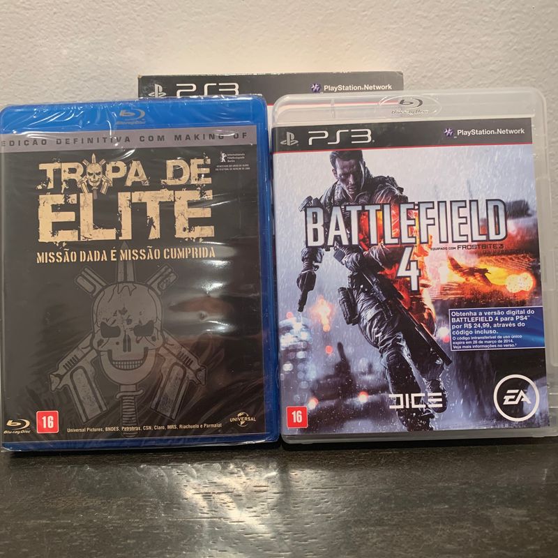 PS3 - Battlefield 4 (Edição Brasileira + Blu-ray de Tropa de Elite