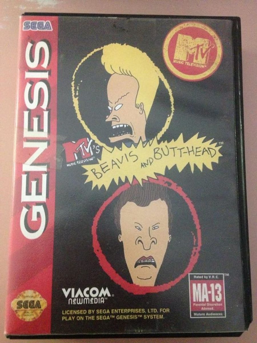 Beavis And Butt-head Mtv Sega Genesis Mega Drive Ler Tudo | Jogo De ...