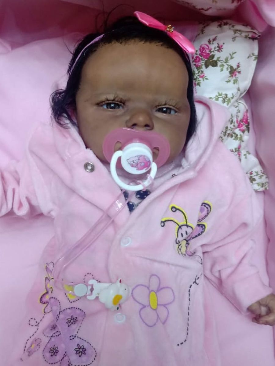 Bebe Reborn Afro Descendente Produto Feminino Bebe Reborn Afro Descendente Nunca Usado Enjoei