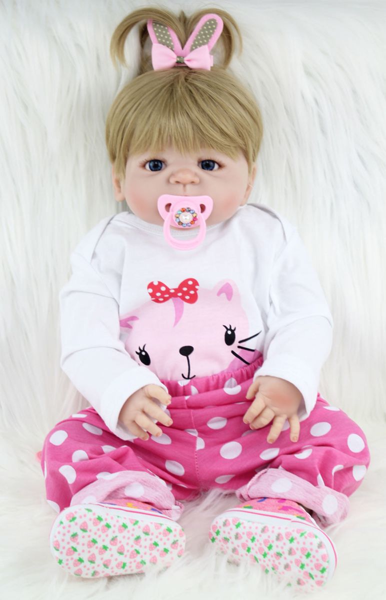 Bebe reborn silicone menina frete gratis