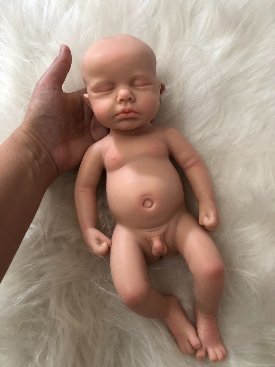 Bebê Reborn Menino Realista Todo em Silicone Sólido Molinho