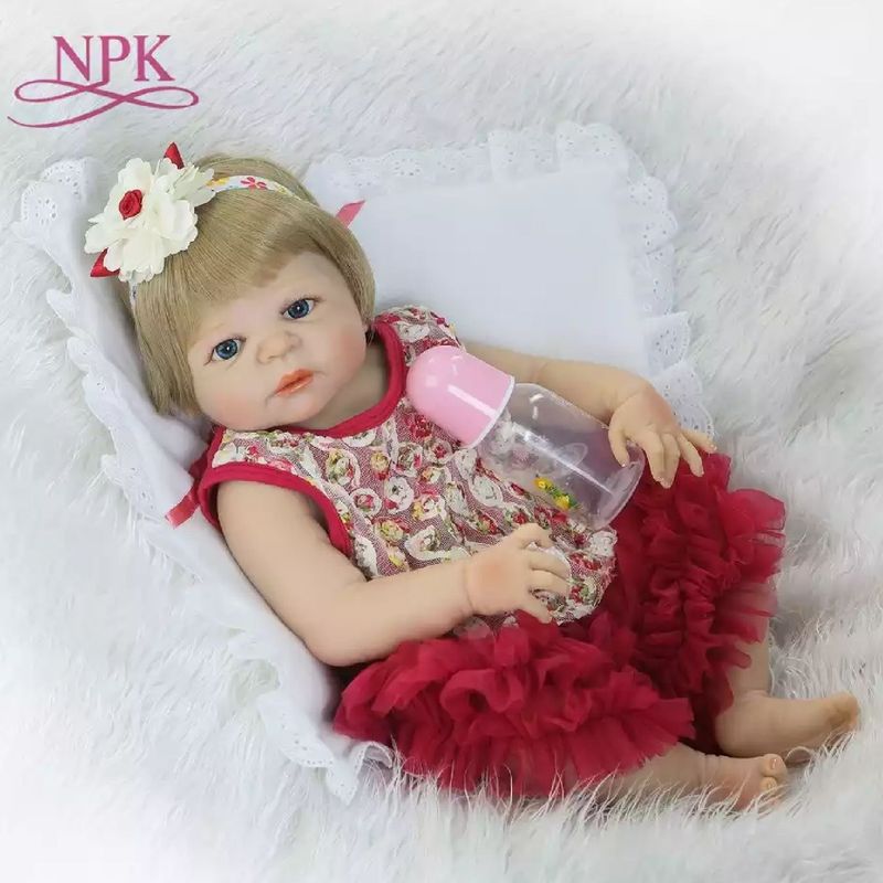 Boneca Bebê Reborn 100% Silicone Kit Completo Promoção NPK