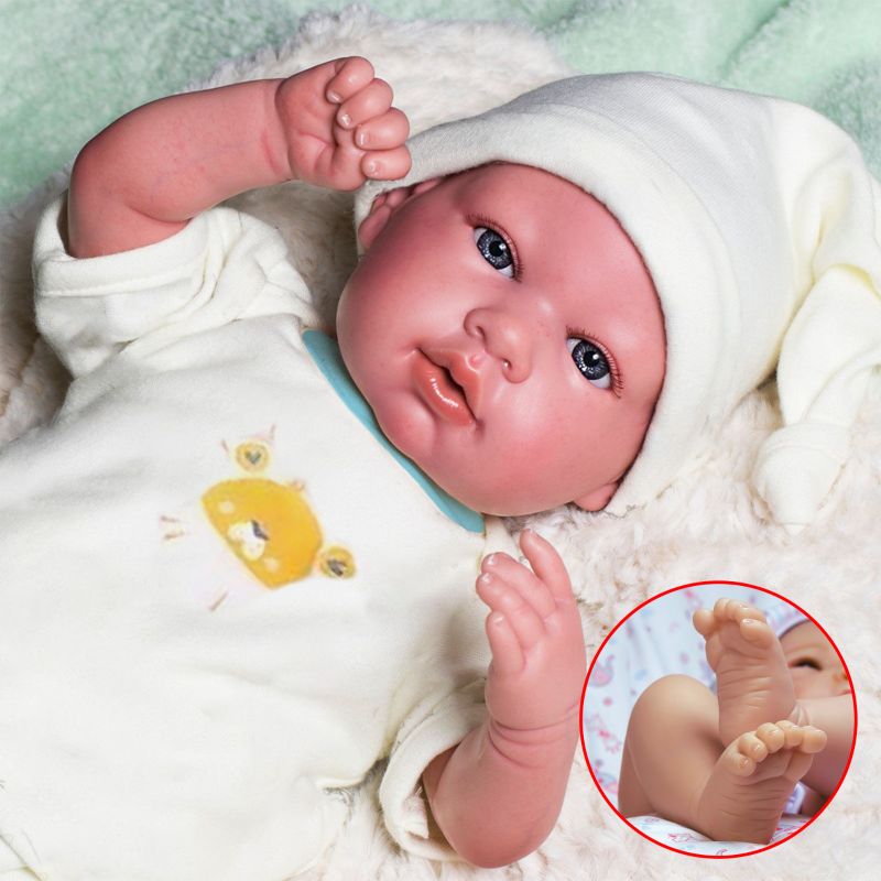 Bebê Reborn Recém Nascido Realista + Acessórios