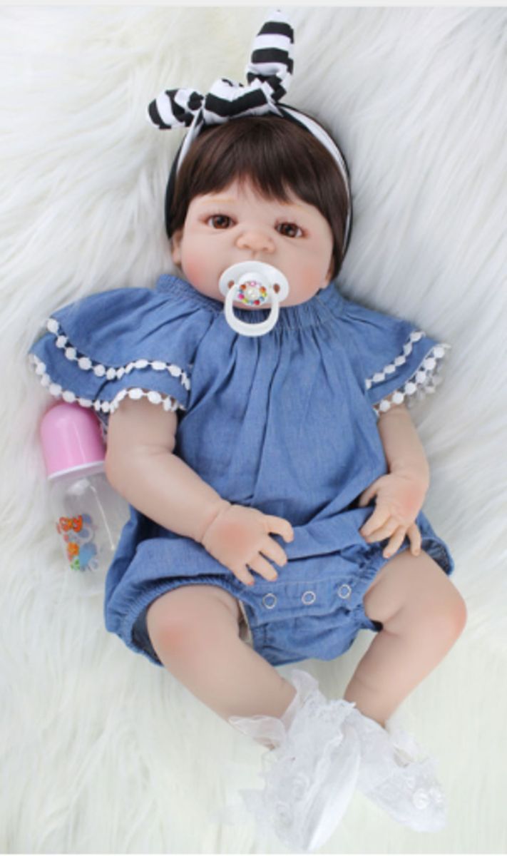 Tipo Boneca Bebê Baby Real Reborn Realista 16 Itens+ Brinde