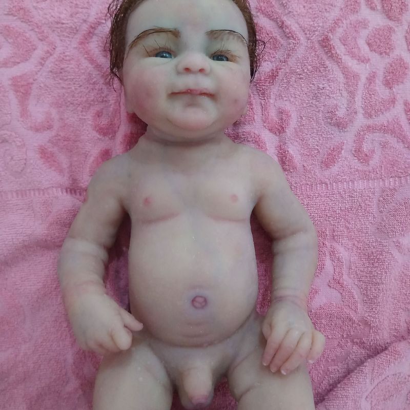 Bebê Reborn Silicone Sólido Kit Coco Malu