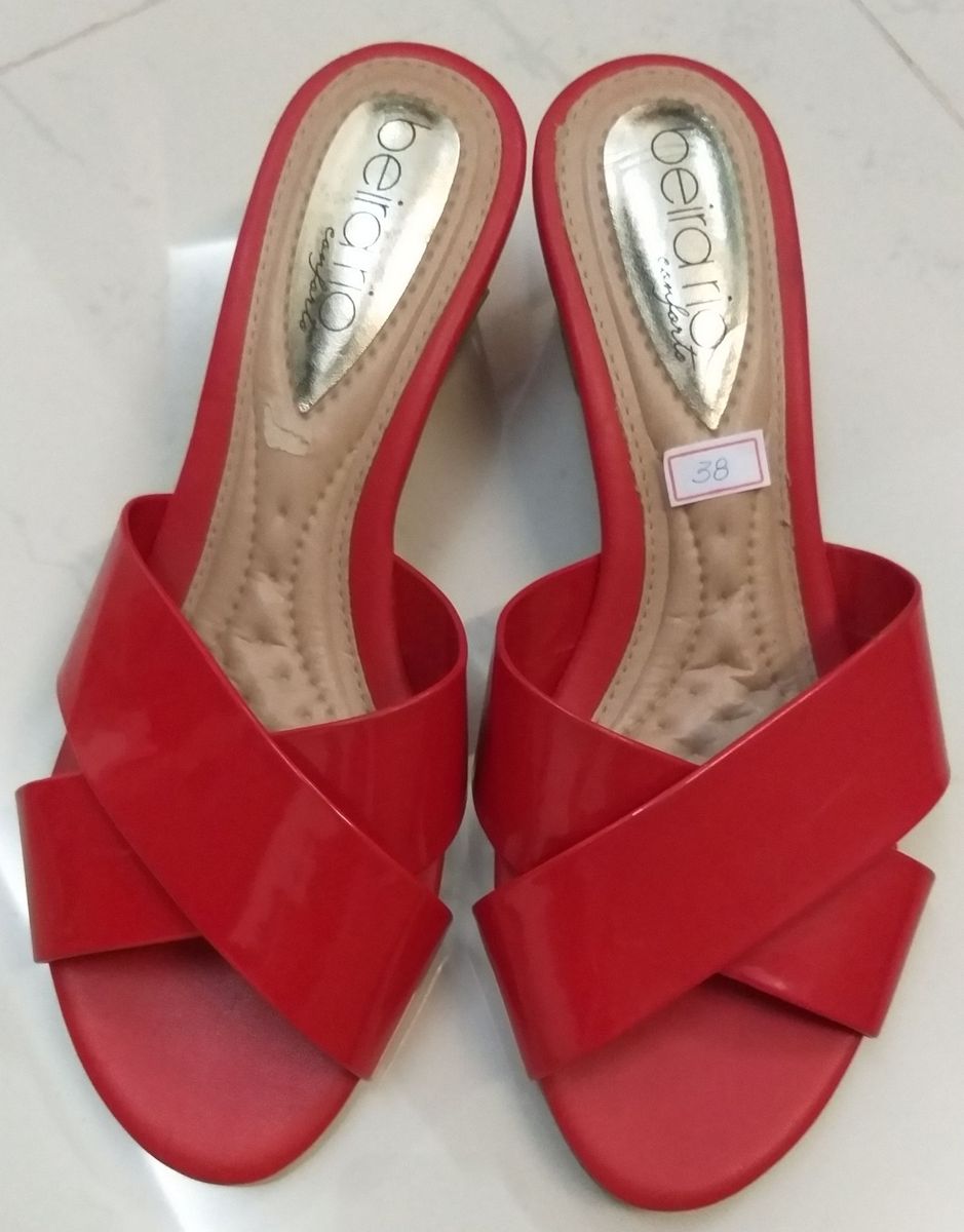 tenis beira rio conforto vermelho